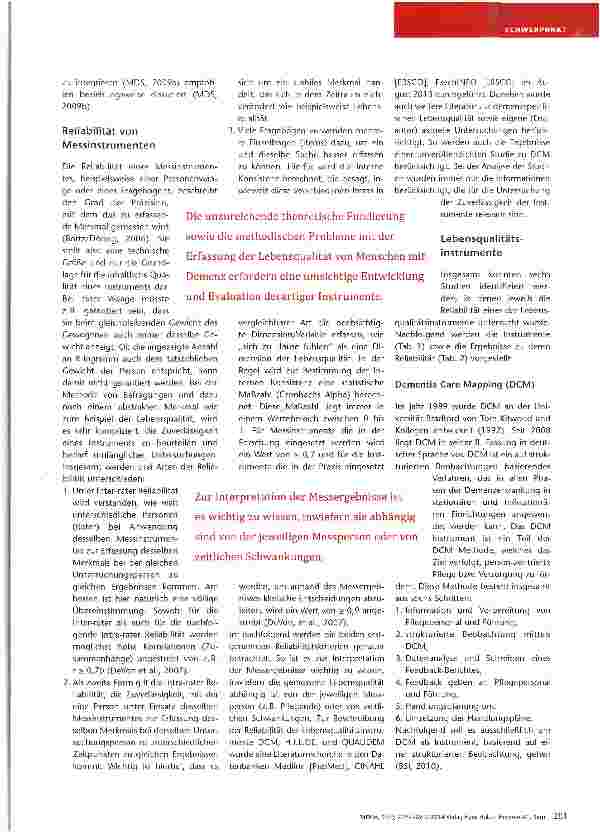 Vorschauseite 3: Lebensqualitätsinstrumente