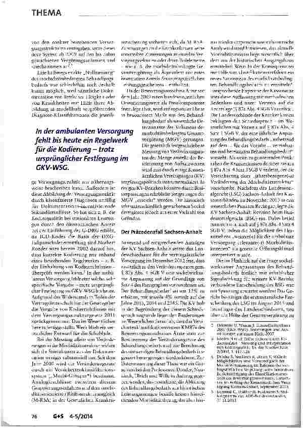 Vorschauseite 2: Vertragsärztliche Vergütung: Morbide Aufwärtsangleichung?