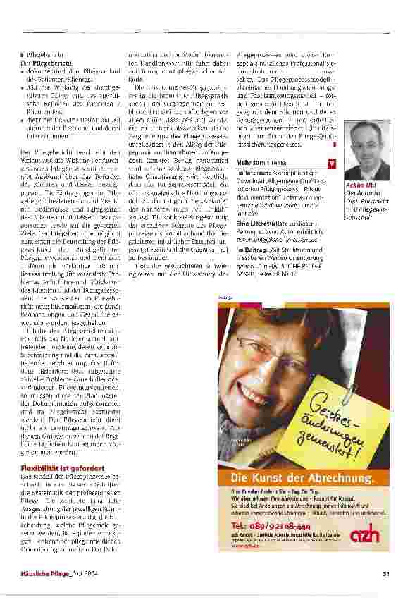 Vorschauseite 6: Pflege: ein dynamischer ProzessQualitätDer Pflegeprozess als Professionalisierungsinstrument