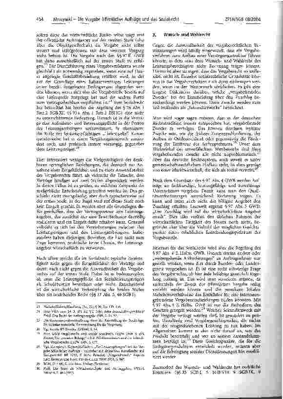 Vorschauseite 4: Die Vergabe öffentlicher Aufträge und das SozialrechtAnmerkungen zu zwei Rechtsgutachten