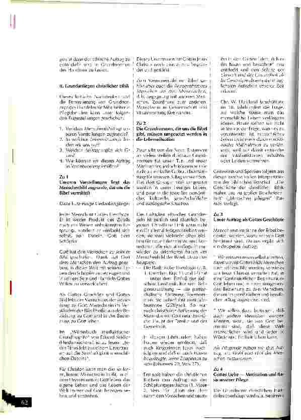 Vorschauseite 2: Der Auftrag des Evangeliums im Pflegeberuf Gedanken zur Grundlage und zum Sinn einer christlichen Ethik f.Pflegeberufe