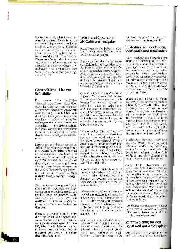 Vorschauseite 4: Der Auftrag des Evangeliums im Pflegeberuf Gedanken zur Grundlage und zum Sinn einer christlichen Ethik f.Pflegeberufe