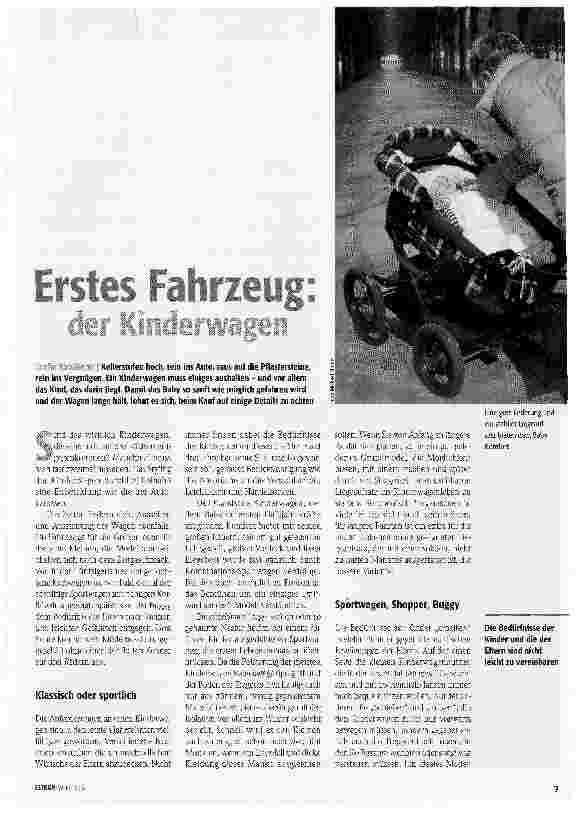 Vorschauseite 1: Erstes Fahrzeug: der Kinderwagen