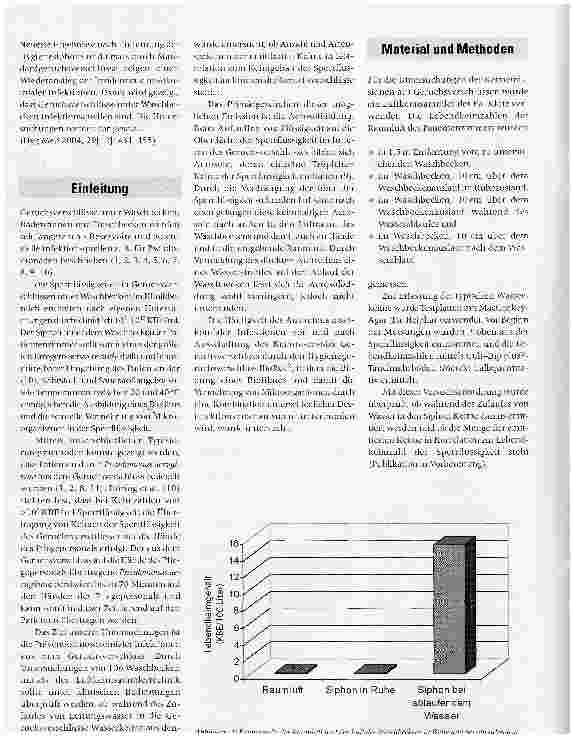 Vorschauseite 2: Infektionsreservoir Geruchsverschluss: Prävention nosokomialer Infektionen