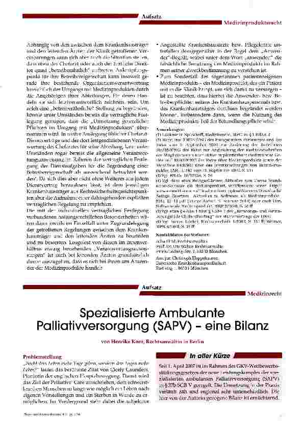 Vorschauseite 3: Einführung in das Recht der Medizinprodukte unter Berücksichtigung der Pflichtenfür das Krankenhauspersonal -Teil 1 -