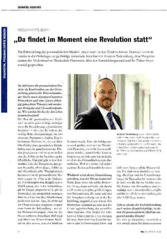 Vorschauseite 1: Da findet im Moment eine Revolution statt