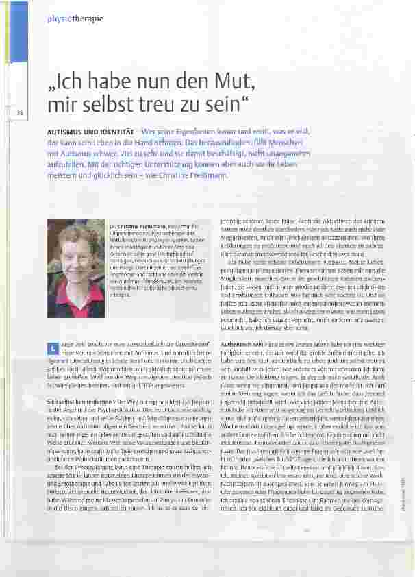 Vorschauseite 1: Ich habe nun den Mut, mir selbst treu zu sein