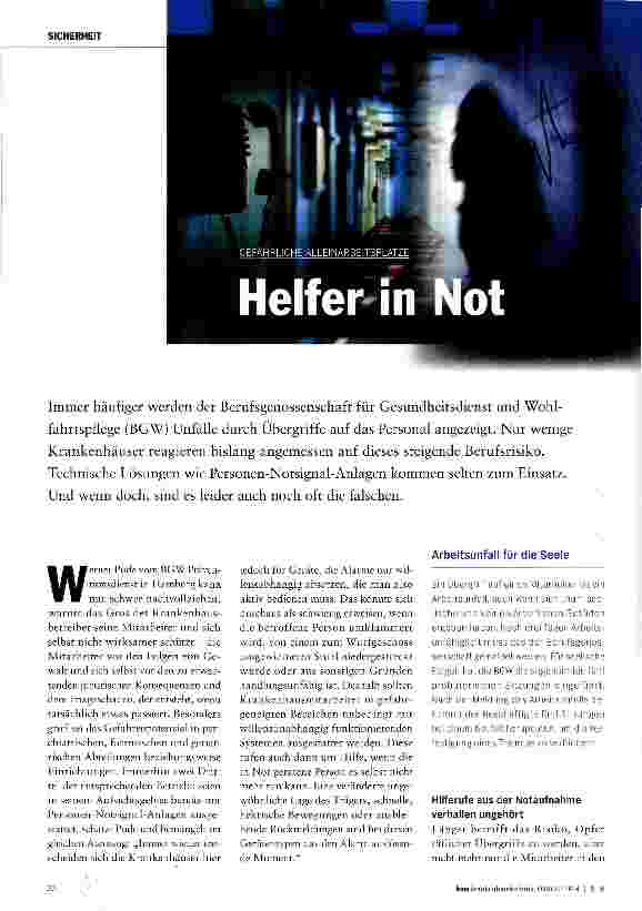Vorschauseite 1: Helfer in Not
