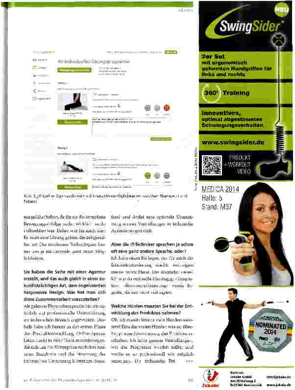 Vorschauseite 2: Behandlungsergänzende Online-Physiotherapie
