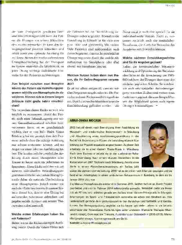 Vorschauseite 4: Behandlungsergänzende Online-Physiotherapie