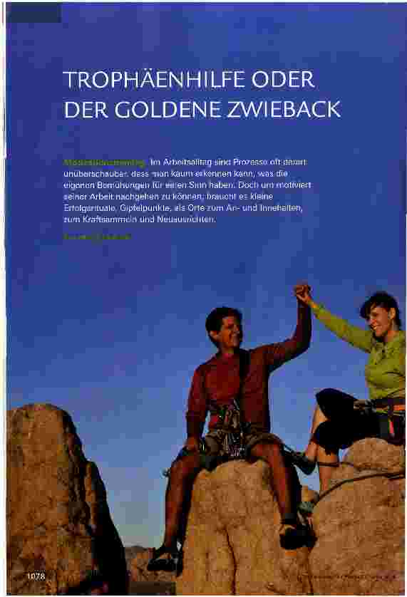 Vorschauseite 1: TROPHAENHILFE ODER DER GOLDENE ZWIEBACK