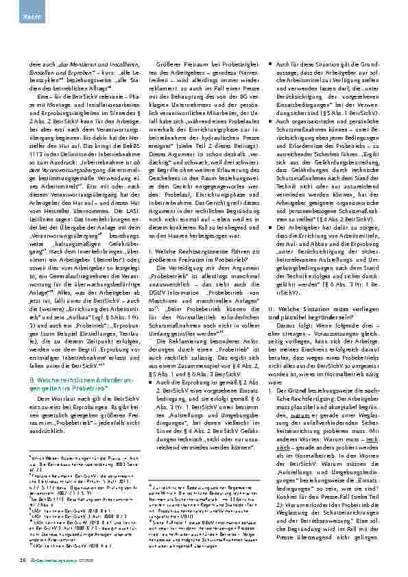 Vorschauseite 2: Probebetrieb und Betreiber verantwortung