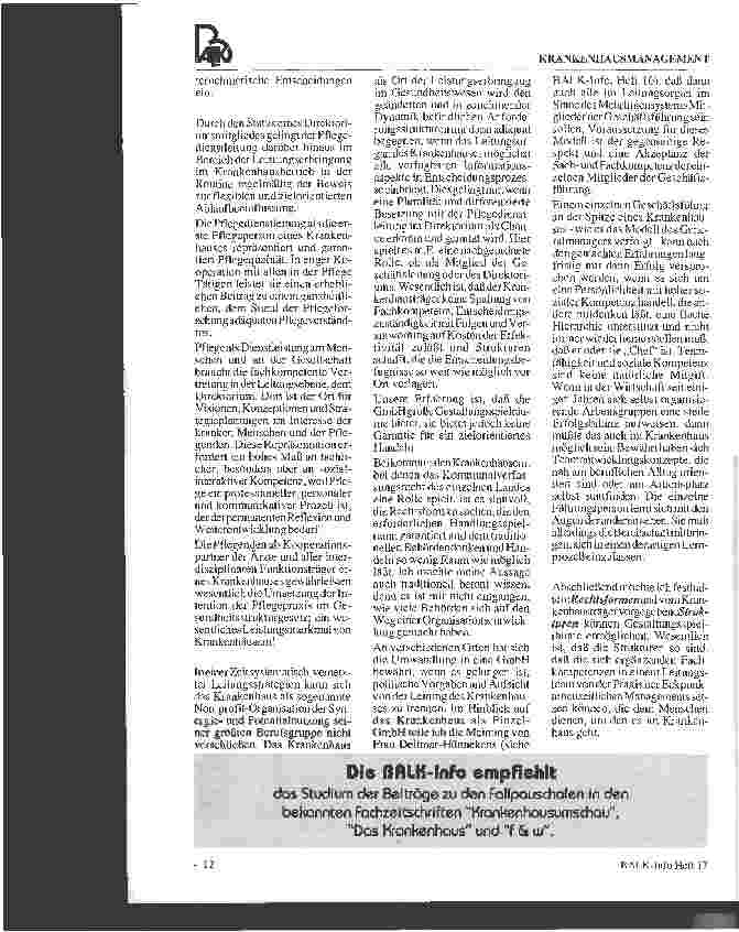 Vorschauseite 2: Trägerstrukturen - Gestaltungsmöglichkeiten innerhalb der Geschäftsführung
