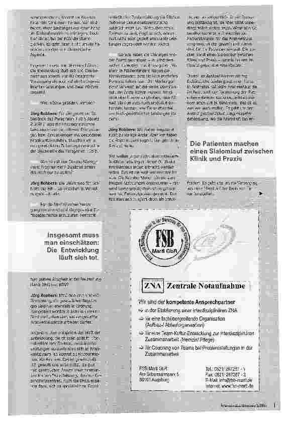 Vorschauseite 2: Die Mauer ist höher gewordenLäuft der Vorstoß in den ambulanten Sektor ins Leere?