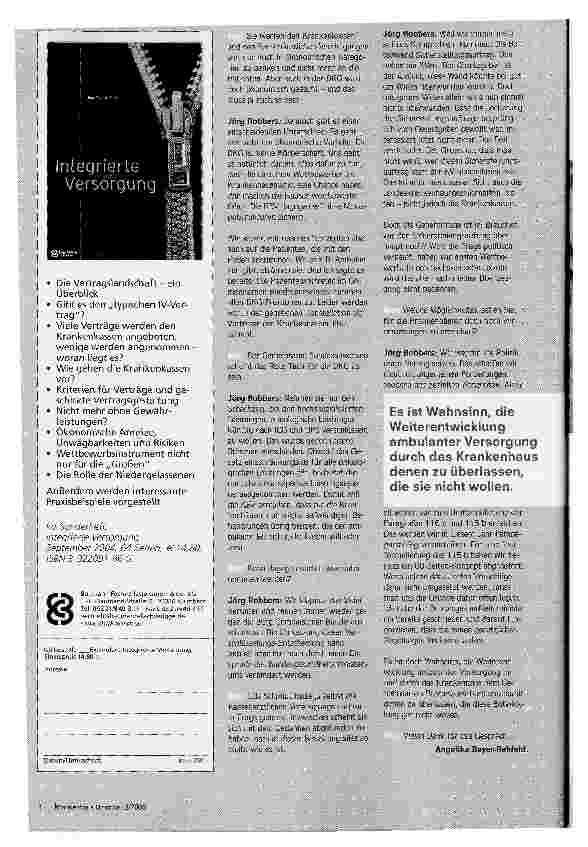 Vorschauseite 3: Die Mauer ist höher gewordenLäuft der Vorstoß in den ambulanten Sektor ins Leere?