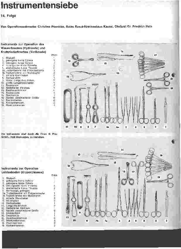 Vorschauseite 1: Instrumentensiebe 14. Folge