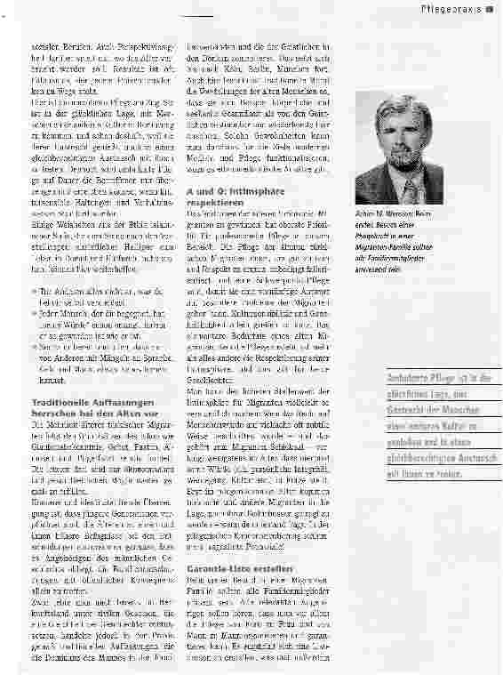Vorschauseite 2: Pflege alter türkischer MigrantenKultursensible Pflege