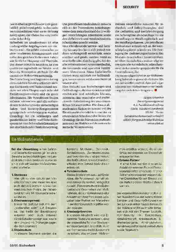 Vorschauseite 2: Security nicht vergessen