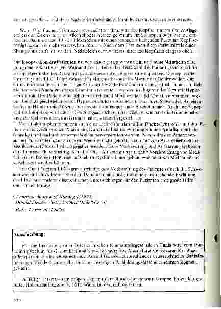 Vorschauseite 2: Vorbereitung des Patienten zum Encephaloelektrogramm