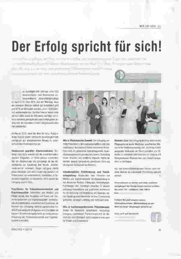 Vorschauseite 1: Der Erfolg spricht für sich!