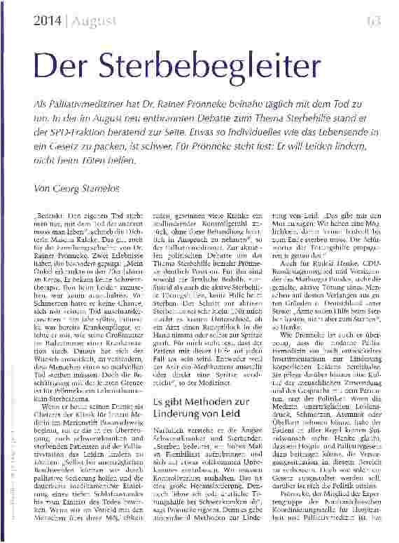 Vorschauseite 2: Der Sterbebegleiter