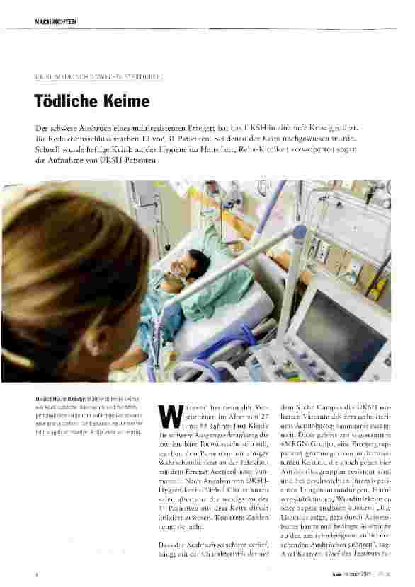 Vorschauseite 1: Tödliche Keime