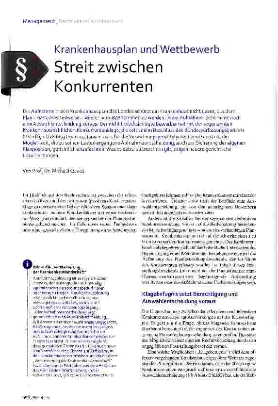 Vorschauseite 1: Streit zwischen Konkurrenten