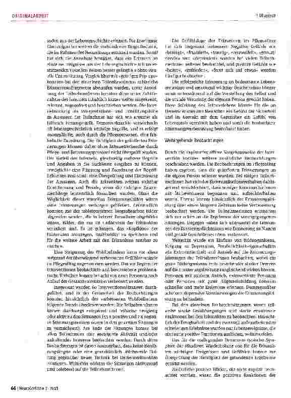 Vorschauseite 6: Tabletgestützte biografische Spurensuche fördert die Erinnerungsleistung bei Demenzerkrankten