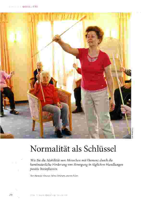 Vorschauseite 1: Normalität als Schlüssel