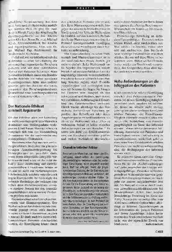 Vorschauseite 2: Diskussionen über den GruppennutzenForschung an nichteinwilligungsfähigen Menschen zwischen Selbstbestimmungsrecht und Gemeinwohl