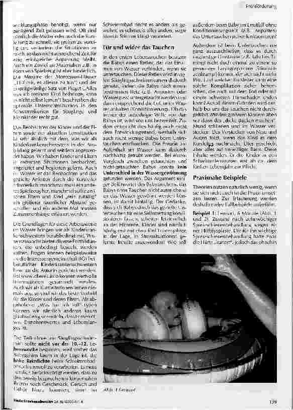 Vorschauseite 5: Frühförderung im Wasser