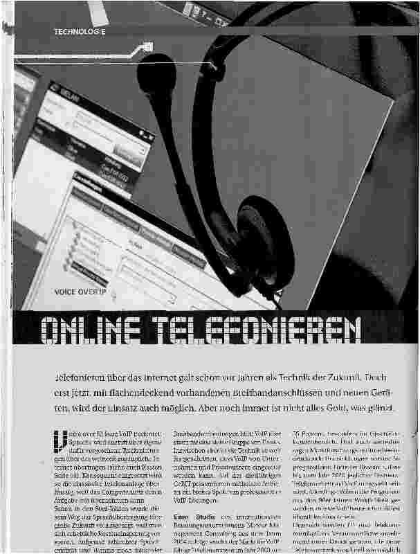 Vorschauseite 1: Online telefonieren