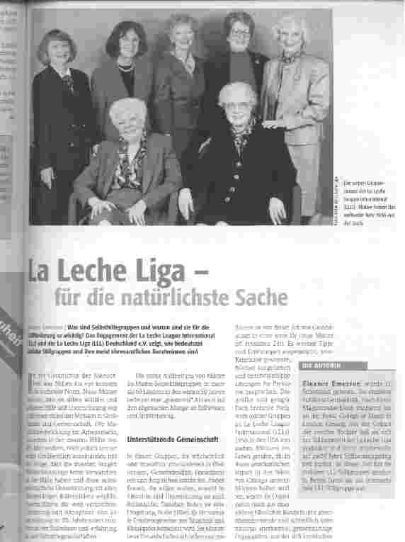 Vorschauseite 1: La Leche Liga - für die natürlichste Sache