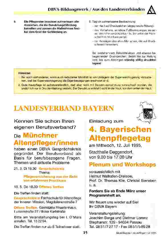 Vorschauseite 3: Pflegestandards und Qualitätssicherung 3. Folge: Altenpflegestandard Dekubitusprophylaxe