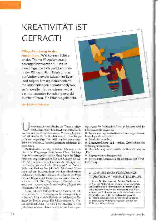 Vorschauseite 1: KREATIVITÄT IST GEFRAGT!