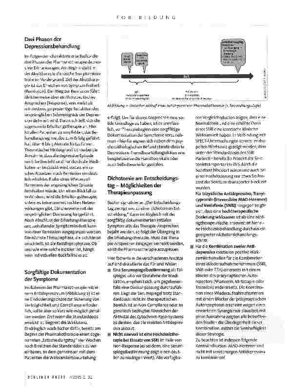 Vorschauseite 2: Chronische und therapie-resistente Depression -wie weiter?