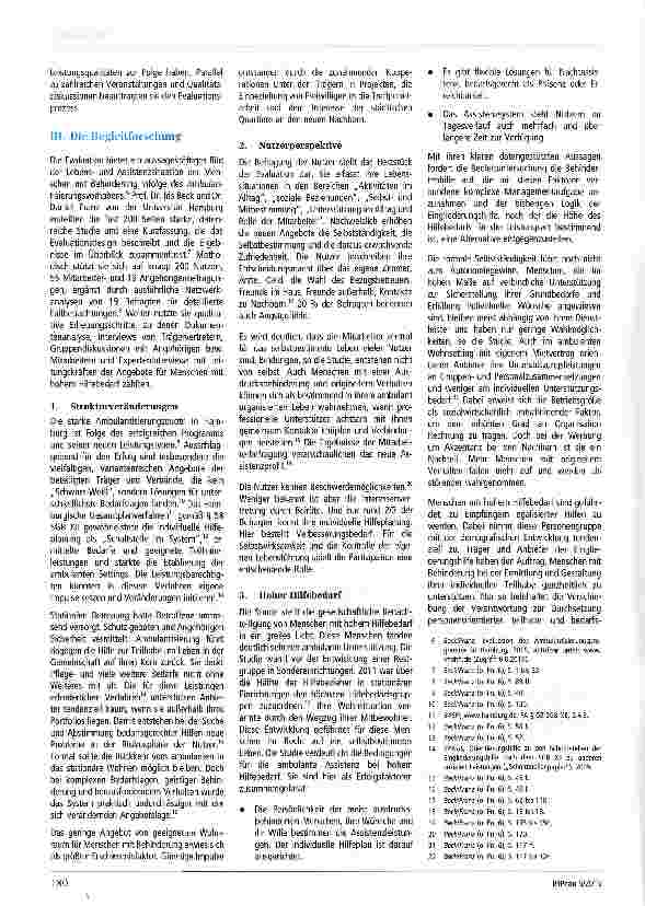 Vorschauseite 2: Verschobene Verantwortung - Die Evaluation des Ambulantisierungsprogramms in Hamburg