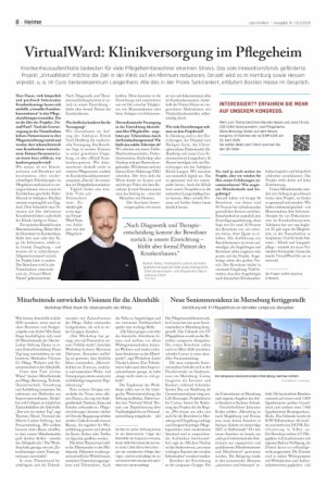 Vorschauseite 1: VirtualWard: Klinikversorgung im Pflegeheim