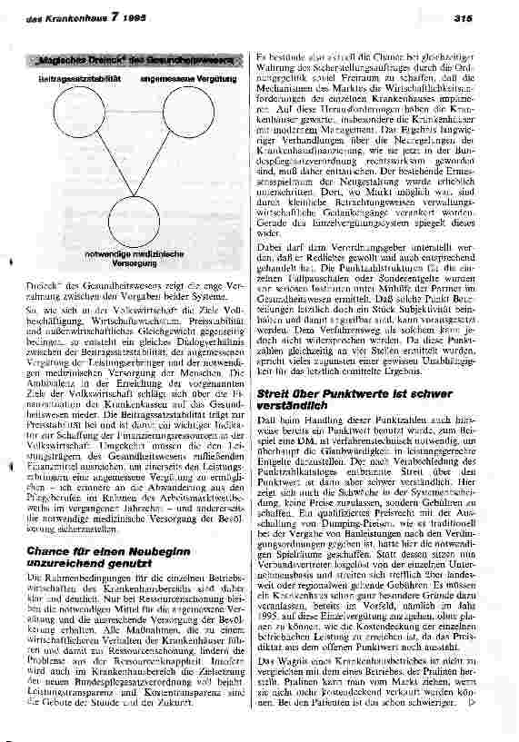 Vorschauseite 3: Risiken und Chancen der neuen Entgelte