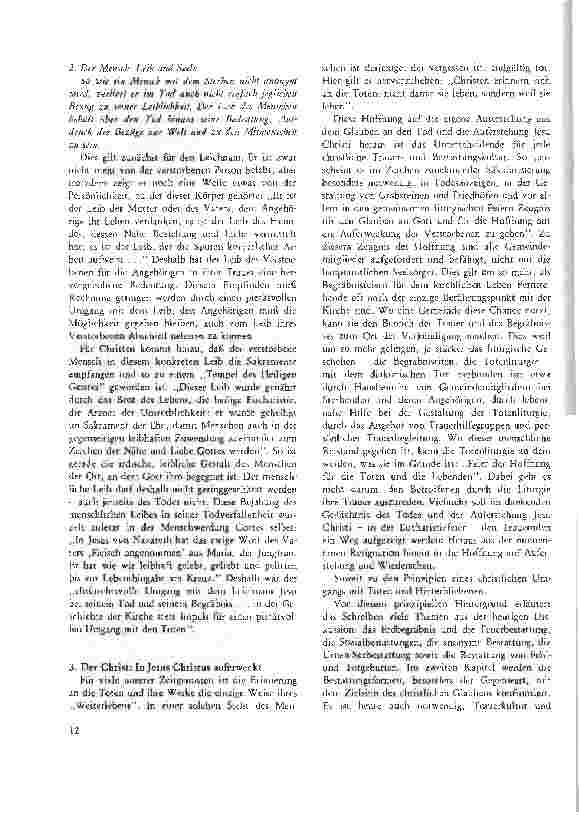 Vorschauseite 3: Unsere Sorge um die Toten und Hinterbliebenen - Bestattungskultur und Begleitung von Trauernden aus christlicher Sicht Pressekonferenz des Vorsitzenden der Deutschen Bischofskonfe…