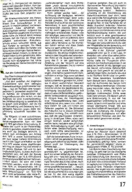 Vorschauseite 2: Aufsichtspflicht gegenüber verwirrten Heimbewohnern