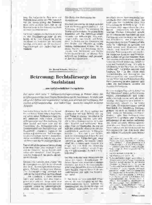 Vorschauseite 5: Betreuung: Rechtsfürsorge im Sozialstaat