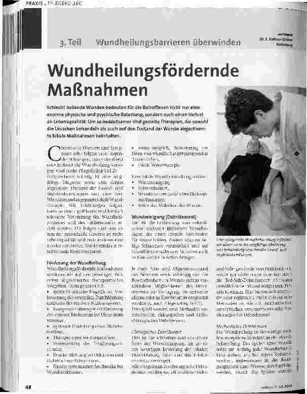 Vorschauseite 1: Wundheilungsfördernde Maßnahmen