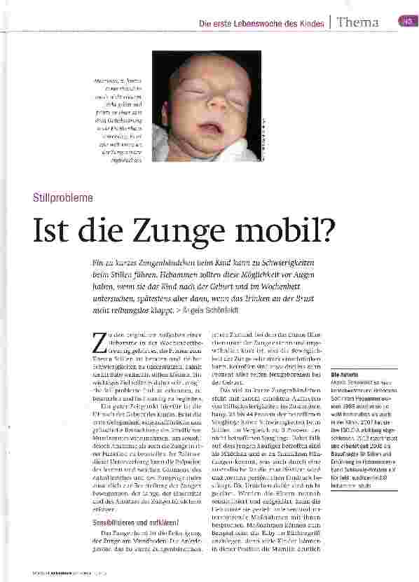 Vorschauseite 1: Ist die Zunge mobil?