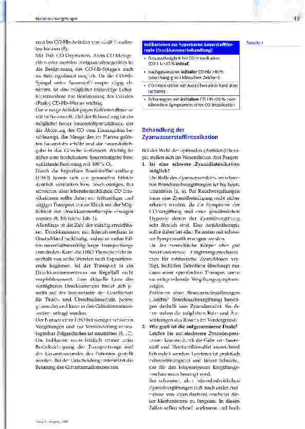 Vorschauseite 3: Brandrauchvergiftungen