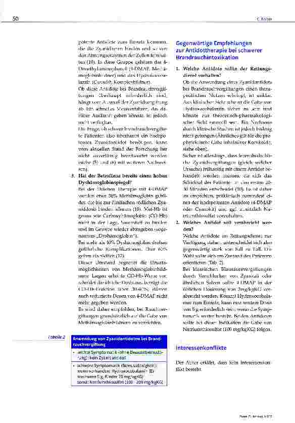 Vorschauseite 4: Brandrauchvergiftungen
