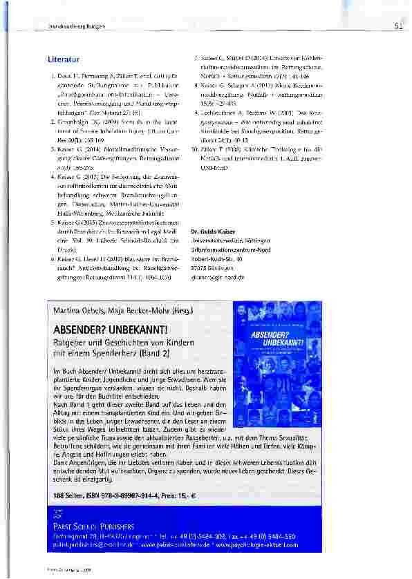 Vorschauseite 5: Brandrauchvergiftungen