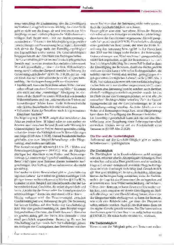 Vorschauseite 2: Anforderungen an die Selbstbestimmungsfähigkeiten von Patienten