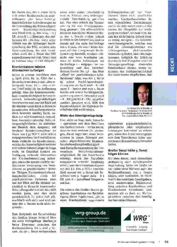 Vorschauseite 2: Beschluss des Großen Senats des BSG vom 25. 9. 2007 Teil 2: Fortsetzung BSG-Rechtsprechung der Jahre 2007 - 2011