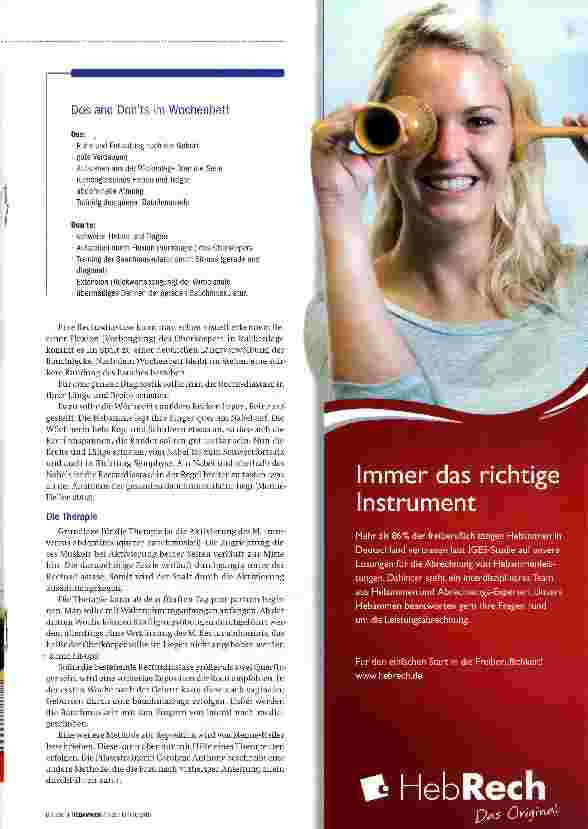 Vorschauseite 2: Rectusdiastase -erkennen und behandeln